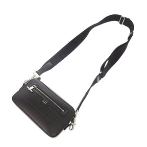 美品 ダンヒル ローラガス レザー ブラック ショルダーバッグ 黒 0968【中古】Dunhill メンズ