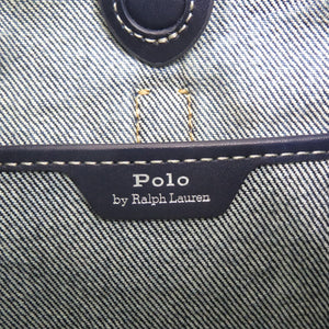 新品同様 ポロ ラルフローレン Polo ID デニム スモール コットン ダーク ウォッシュ ショルダーバッグ 0970【中古】POLO RALPH LAUREN