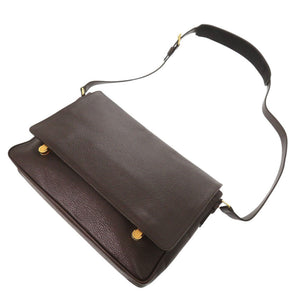 トムフォード ブラウン メッセンジャー ショルダーバッグ 茶 0971【中古】TOM FORD メンズ