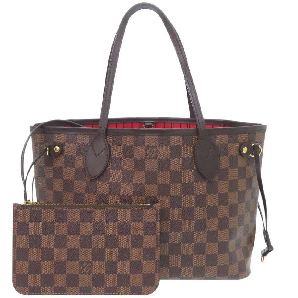 ルイ ヴィトン ネヴァーフルPM ポーチ付 ダミエ スリーズ N40600 トートバッグ LV 0989【中古】LOUIS VUITTON