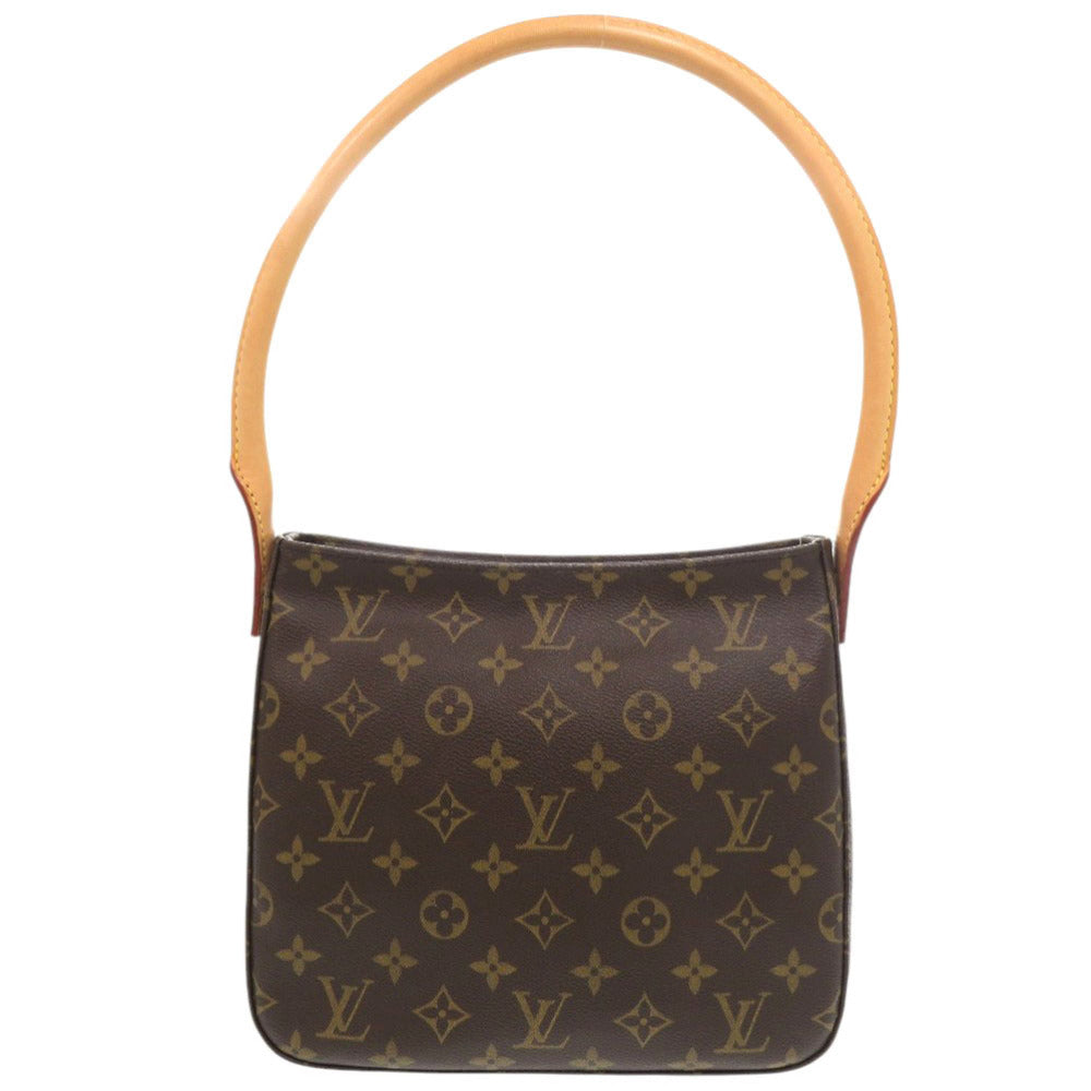 美品 ルイ ヴィトン ルーピングMM モノグラム M51146 ブラウン ショルダーバッグ LV 1011【中古】LOUIS VUITTON