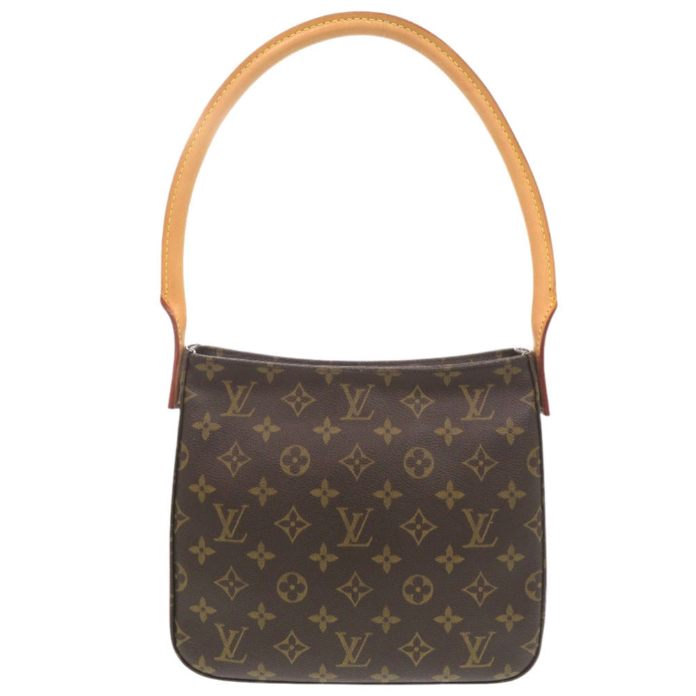 美品 ルイ ヴィトン ルーピングMM モノグラム M51146 ブラウン ショルダーバッグ LV 1011【中古】LOUIS VUITTON