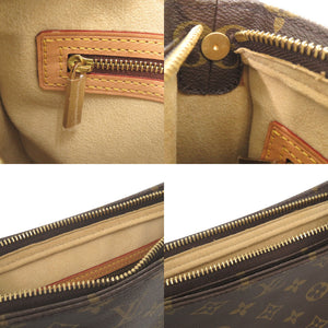 美品 ルイ ヴィトン ルーピングMM モノグラム M51146 ブラウン ショルダーバッグ LV 1011【中古】LOUIS VUITTON