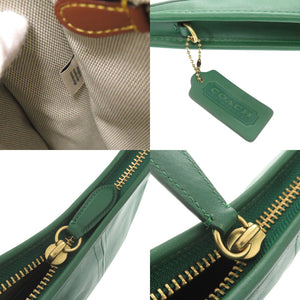 新品同様 コーチ エルゴ レザー グリーン ショルダーバッグ ワンショルダーバッグ 緑 1021【中古】COACH