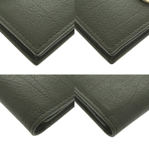 未使用品 ブルガリ レザー グリーン カードケース 名刺入れ 緑 1033【中古】BVLGARI