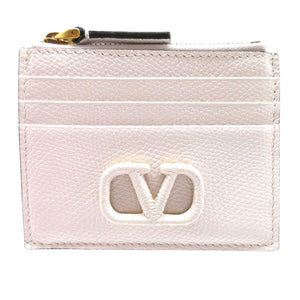 未使用 ヴァレンティノ Vスリング フラグメントケース レザー ホワイト コインケース 財布 1034【中古】VALENTINO