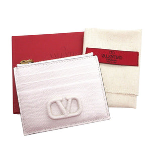 未使用 ヴァレンティノ Vスリング フラグメントケース レザー ホワイト コインケース 財布 1034【中古】VALENTINO