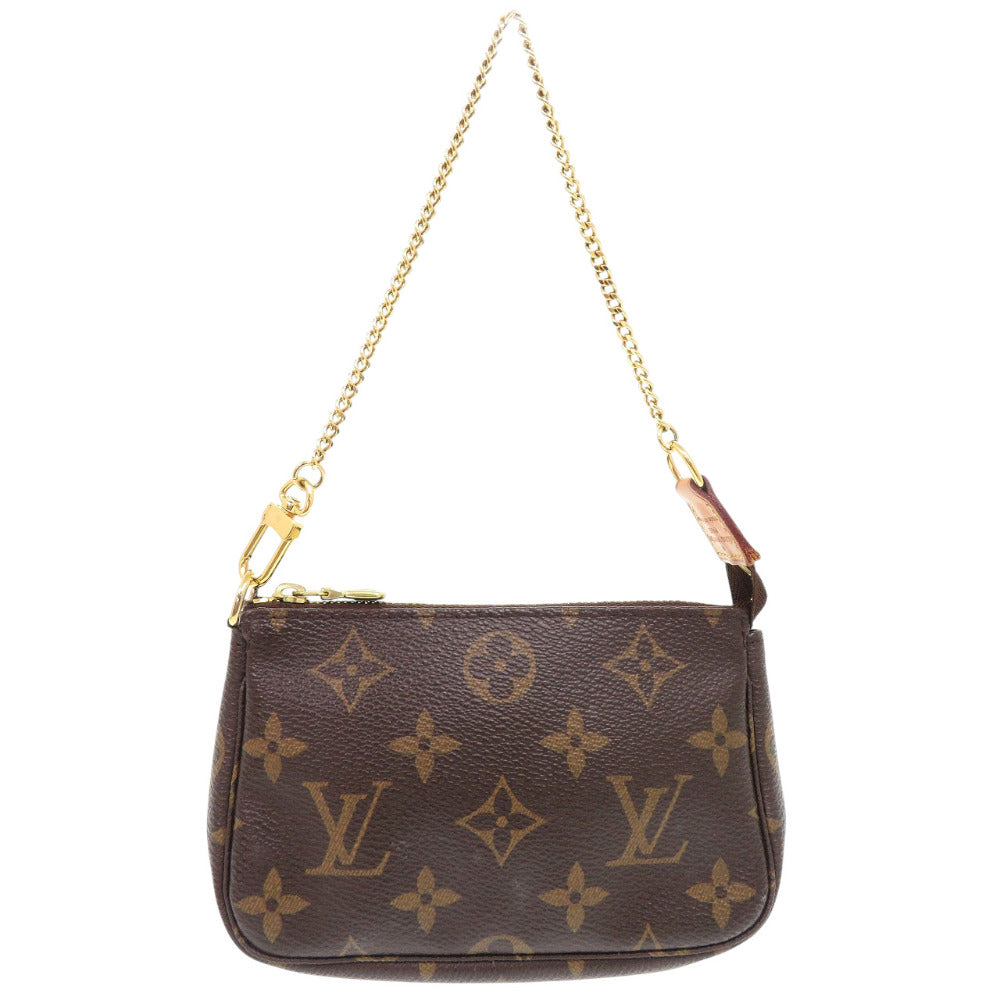 美品 ルイ ヴィトン ミニ ポシェット アクセソワール モノグラム M58009 ポーチ バッグ LV 1037【中古】LOUIS VUITTON