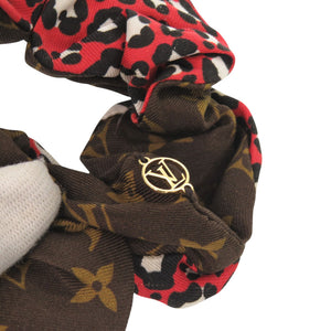 美品 ルイ ヴィトン シュシュ ビーマインドフル M77011 モノグラム シルク ブラウン LV 1039【中古】LOUIS VUITTON