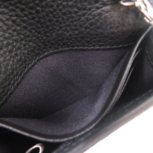 美品 ジミーチュウ 2WAY スタースタッズ カードケース 斜めがけ ショルダー レザー ブラック 1043【中古】JIMMY CHOO