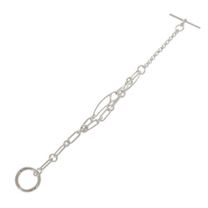 美品 エルメス シェーヌダンクル パンク LG シルバー925 ブレスレット 1049【中古】HERMES