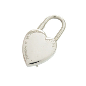 美品 エルメス ファンタジー ハート メタル シルバー カデナ 1050【中古】HERMES