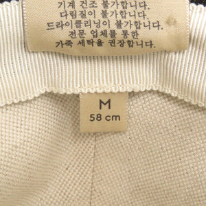 新品同様 グッチ バケットハット 576371 サイズM コットン ブラック 帽子 ハット 1065【中古】GUCCI