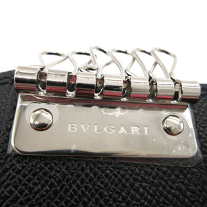 未使用 ブルガリ × フラグメント レザー ブラック 6連 キーケース 黒 1070 【中古】 BVLGARI メンズ