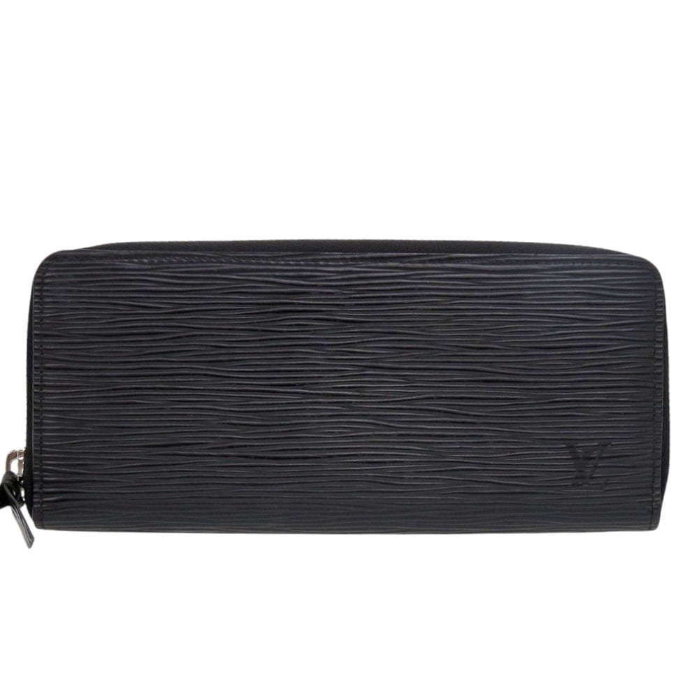 美品 ルイ ヴィトン ポルトフォイユ クレマンス M60915 エピレザー ノワール 長財布 ブラック 黒 LV 1072【中古】LOUIS VUITTON