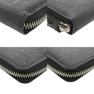 美品 ルイ ヴィトン ポルトフォイユ クレマンス M60915 エピレザー ノワール 長財布 ブラック 黒 LV 1072【中古】LOUIS VUITTON