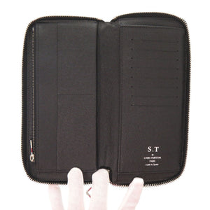 ルイ ヴィトン ジッピーウォレット ヴェルティカル ダミエグラフィット N63095 ブラック ラウンドファスナー 長財布 LV 1073【中古】LOUIS VUITTON メンズ