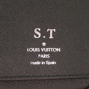 ルイ ヴィトン ジッピーウォレット ヴェルティカル ダミエグラフィット N63095 ブラック ラウンドファスナー 長財布 LV 1073【中古】LOUIS VUITTON メンズ