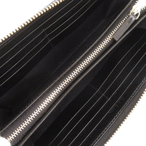 新品同様 ポールスミス シティエンボス レザー ブルー ラウンドファスナー 長財布 1091【中古】Paul Smith メンズ