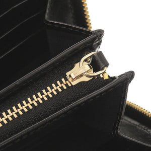 新品同様 ポールスミス シティエンボス レザー ブルー ラウンドファスナー 長財布 1091【中古】Paul Smith メンズ