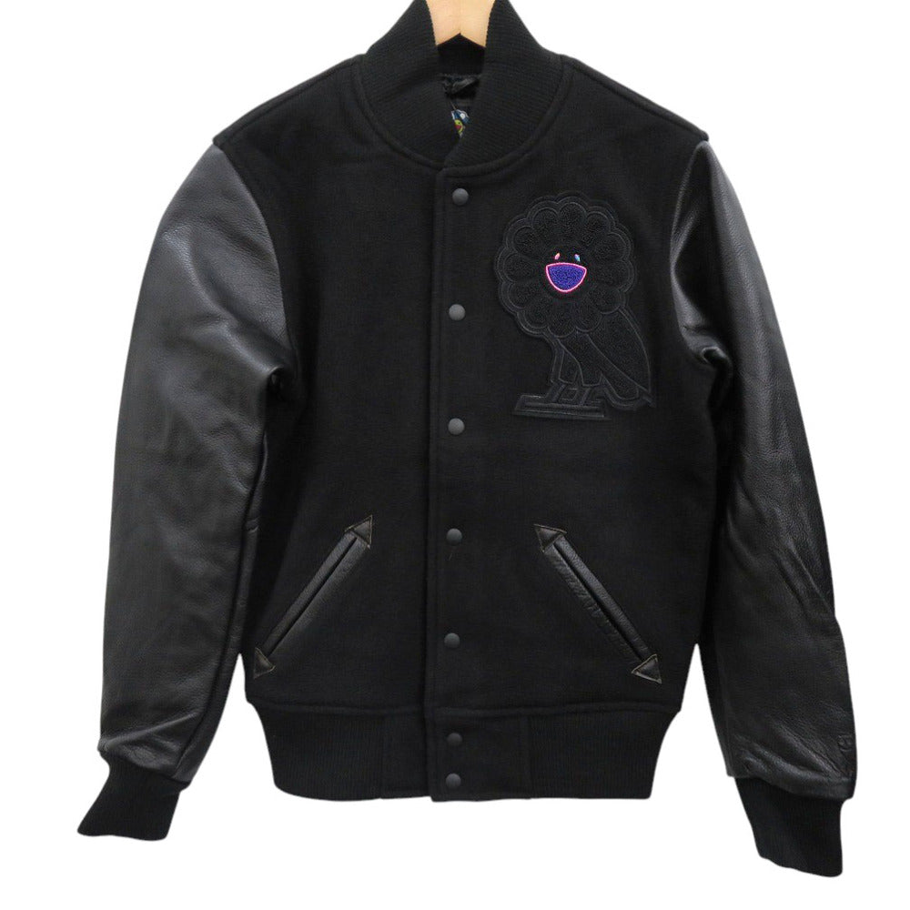 未使用 オクトーバーズ ベリー オウン 村上隆 コラボ スタジャン ウール ナイロン ブラック 黒 1101【中古】OCTOBER'S VERY OWN