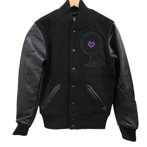 未使用 オクトーバーズ ベリー オウン 村上隆 コラボ スタジャン ウール ナイロン ブラック 黒 1101【中古】OCTOBER'S VERY OWN