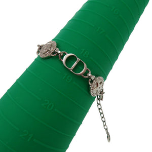 美品 ディオール チェーンブレスレット ETOILE CD ロゴモチーフ メタル シルバー ブレスレット 1107【中古】Dior