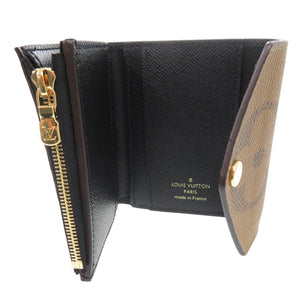美品 ルイ ヴィトン ポルトフォイユ ゾエ モノグラム 三つ折り財布 M80725 モノグラムキャンバス ブラウン LV 1115【中古】LOUIS VUITTON