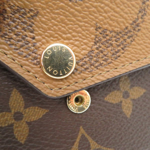 美品 ルイ ヴィトン ポルトフォイユ ゾエ モノグラム 三つ折り財布 M80725 モノグラムキャンバス ブラウン LV 1115【中古】LOUIS VUITTON