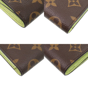 新品同様 ルイ ヴィトン ポルトフォイユ リサ モノグラム M82382 モノグラムキャンバス ブラウン LV 二つ折り財布 1116【中古】LOUIS VUITTON