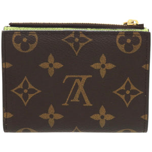 新品同様 ルイ ヴィトン ポルトフォイユ リサ モノグラム M82382 モノグラムキャンバス ブラウン LV 二つ折り財布 1116【中古】LOUIS VUITTON