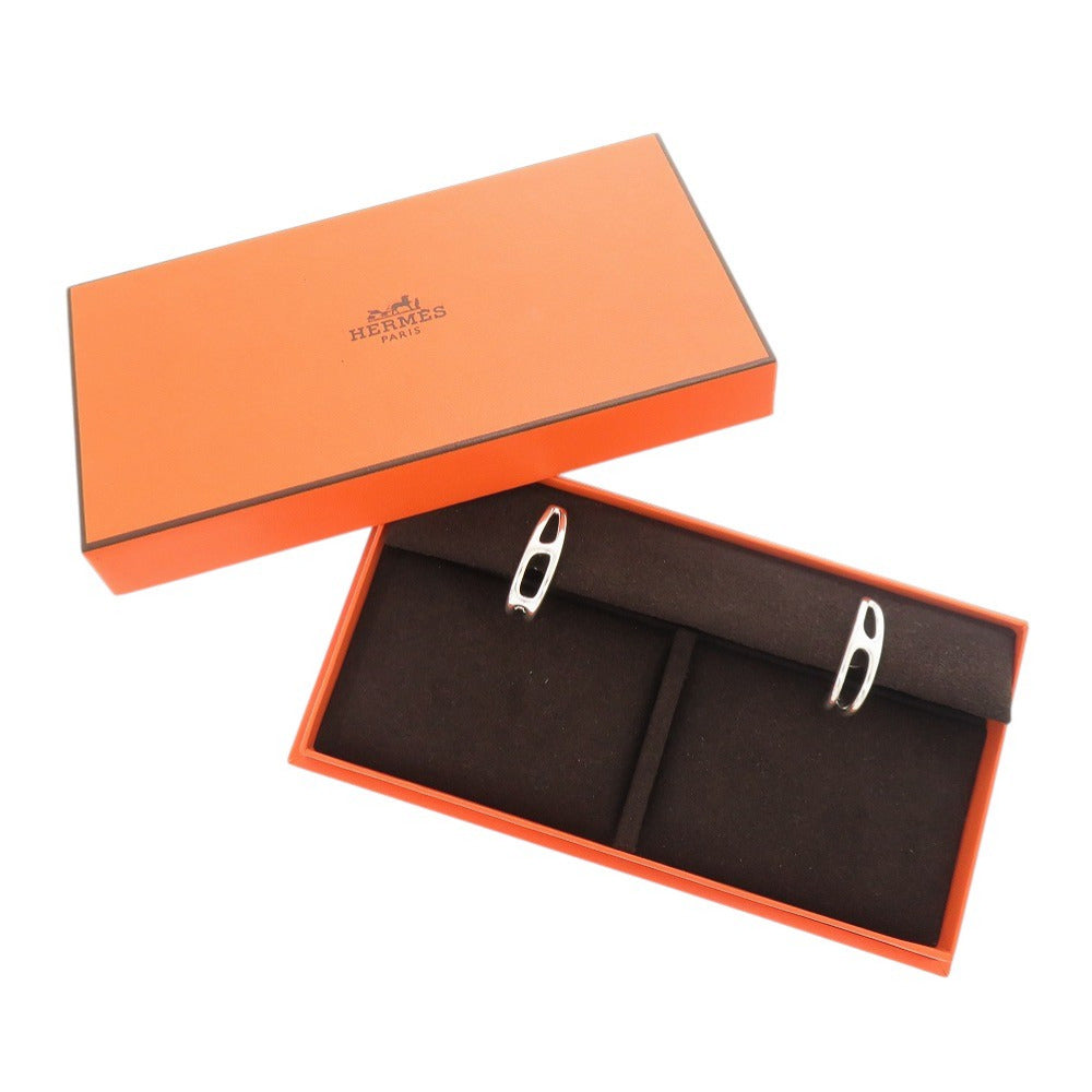 美品 エルメス シェーヌダンクル パンク シルバー925 ピアス 1164【中古】HERMES