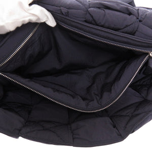 新品同様 ボッテガ ヴェネタ パデッド テック カセット マキシイントレ R00310485Q ナイロン ネイビー ショルダーバッグ 1179【中古】BOTTEGAVENETA