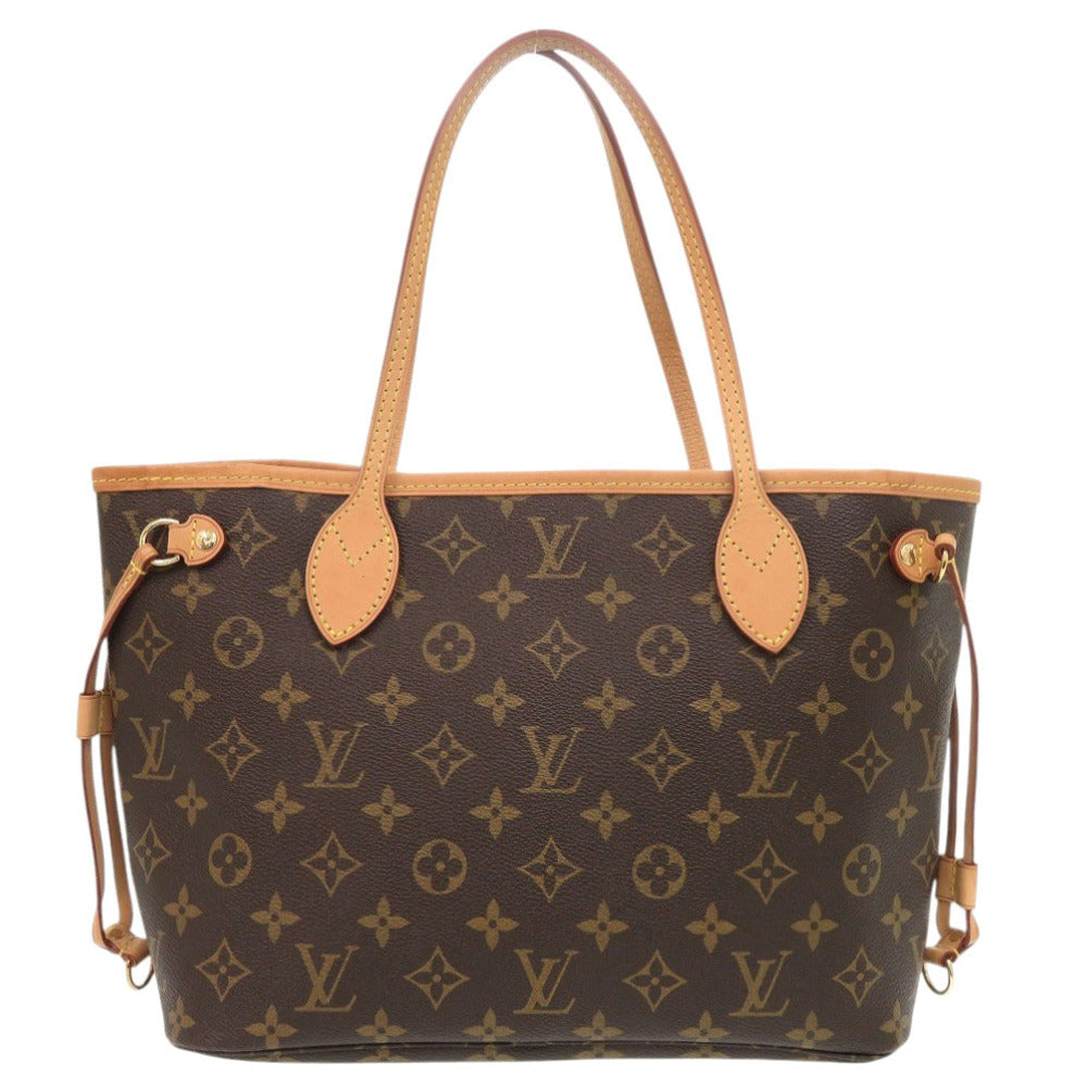 美品 ルイ ヴィトン ネヴァーフルPM ポーチ付き モノグラム ピボワンヌ M41245 トートバッグ LV 1196【中古】LOUIS VUITTON