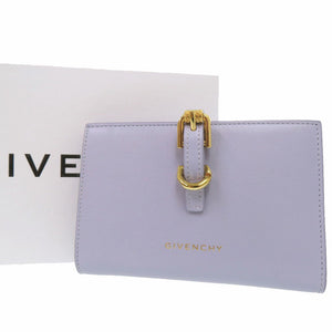 新品同様 ジバンシィ VOYOU ヴォワイユー 二つ折り財布 レザー パープル 1225【中古】GIVENCHY