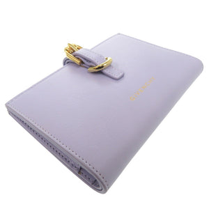 新品同様 ジバンシィ VOYOU ヴォワイユー 二つ折り財布 レザー パープル 1225【中古】GIVENCHY
