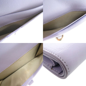 新品同様 ジバンシィ VOYOU ヴォワイユー 二つ折り財布 レザー パープル 1225【中古】GIVENCHY