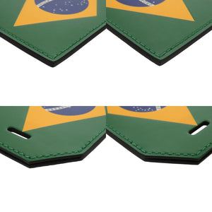 未使用 ルイ ヴィトン ブラジル M63346 エピレザー グリーン/ブルー ネームタグ 緑 青 LV 1227【中古】LOUIS VUITTON