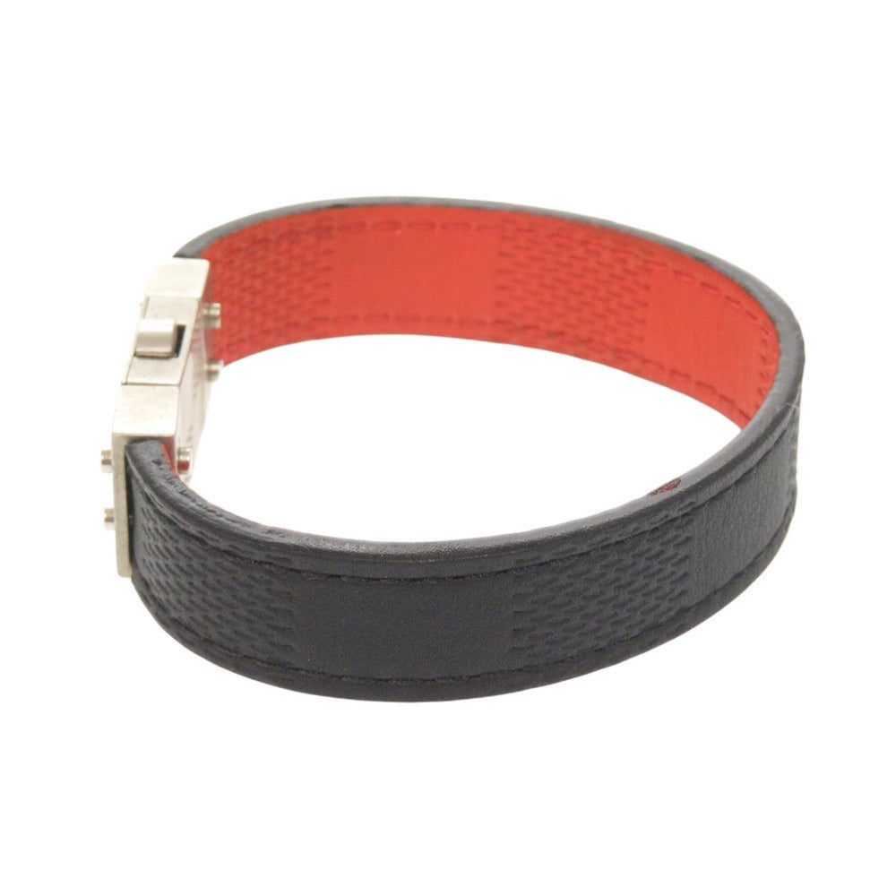美品 ルイ ヴィトン リバーシブル ダミエアンフィニ ブラック レッド ブレスレット LV 1228【中古】LOUIS VUITTON