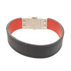 美品 ルイ ヴィトン リバーシブル ダミエアンフィニ ブラック レッド ブレスレット LV 1228【中古】LOUIS VUITTON