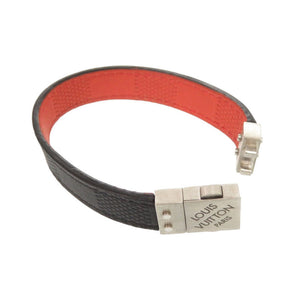 美品 ルイ ヴィトン リバーシブル ダミエアンフィニ ブラック レッド ブレスレット LV 1228【中古】LOUIS VUITTON