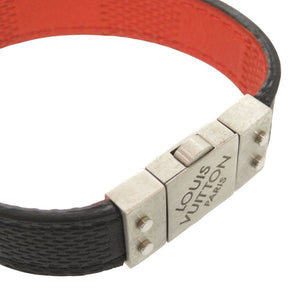 美品 ルイ ヴィトン リバーシブル ダミエアンフィニ ブラック レッド ブレスレット LV 1228【中古】LOUIS VUITTON