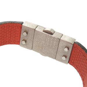 美品 ルイ ヴィトン リバーシブル ダミエアンフィニ ブラック レッド ブレスレット LV 1228【中古】LOUIS VUITTON