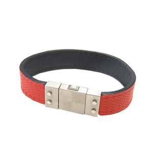 美品 ルイ ヴィトン リバーシブル ダミエアンフィニ ブラック レッド ブレスレット LV 1228【中古】LOUIS VUITTON