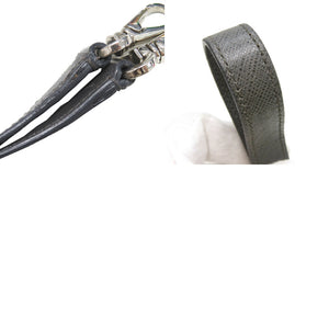 美品 サルヴァトーレフェラガモ ダブルガンチーニ レザー ダークグレー ショルダーバッグ 1249【中古】Salvatore Ferragamo