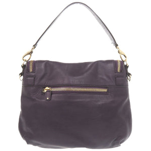 美品 アニヤ ハインドマーチ MAXI ZIP SATCHEL レザー パープル 2WAY ショルダーバッグ 1274【中古】Anya Hindmarch