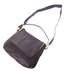 美品 アニヤ ハインドマーチ MAXI ZIP SATCHEL レザー パープル 2WAY ショルダーバッグ 1274【中古】Anya Hindmarch