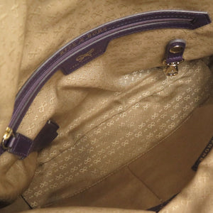 美品 アニヤ ハインドマーチ MAXI ZIP SATCHEL レザー パープル 2WAY ショルダーバッグ 1274【中古】Anya Hindmarch