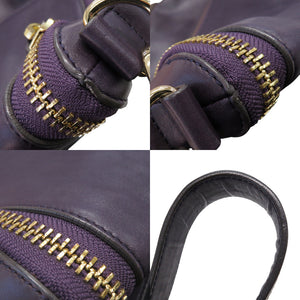 美品 アニヤ ハインドマーチ MAXI ZIP SATCHEL レザー パープル 2WAY ショルダーバッグ 1274【中古】Anya Hindmarch