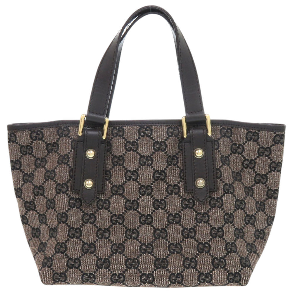 美品 グッチ GGトート 257249 GGキャンバス ブラウン ゴールド金具 茶 ハンドバッグ 1293【中古】GUCCI